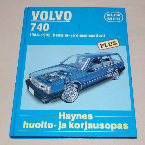 Korjausopas Volvo 740 1984-1992 Bensiini- ja dieselmoottorit